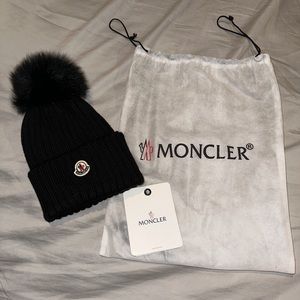 Moncler Collection Beanie with Pom Pom